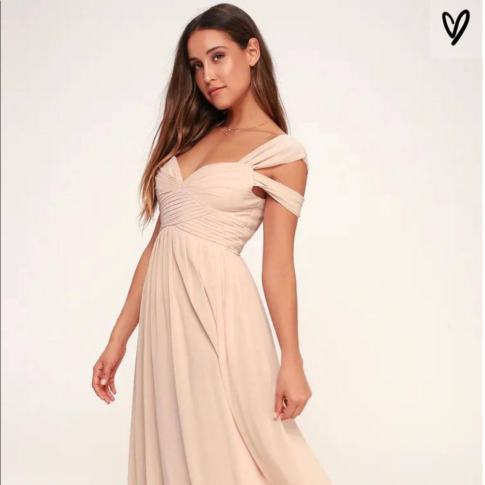 Lulu’s Make Me Move Blush Pink Maxi Dress